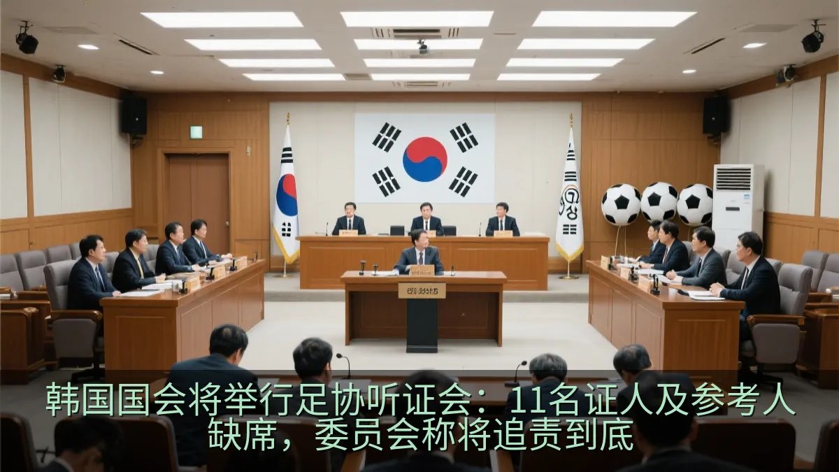 韩国国会将举行足协听证会：11名证人及参考人缺席，委员会称将追责到底