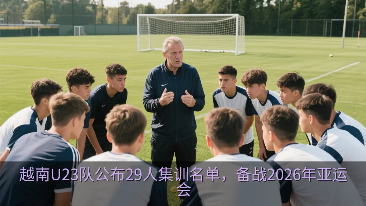 越南U23队备战亚运会的训练场景